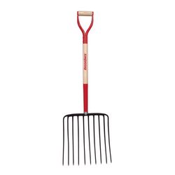 Razor-Back 10 Tine Forged Steel Ensilage Fork 30 in. Wood Handle