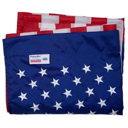 Valley Forge Perma-Nyl United States Flag 0 in. H X 2.5 ft. W X 4 ft. L