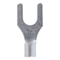 Jandorf 12-10 Ga. Uninsulated Wire Spade Terminal Silver 5 pk