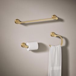 Kohler Sivaro Vibrant Brushed Moderne Brass Gold Accessory Kit 18 in. L Metal