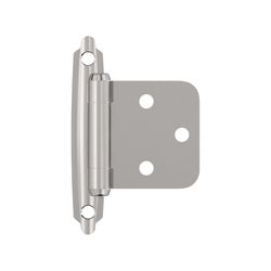 Amerock 1-13/16 in. W X 2-3/4 in. L Polished Chrome Steel Cabinet Hinge 2 pk