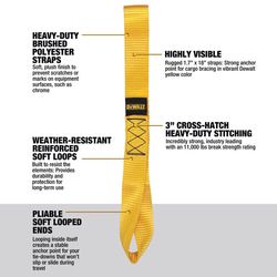 DeWalt 1.7 in. W X 18 in. L Strap 3667 lb 4 pk