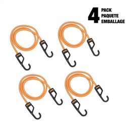 DeWalt Bungee Cord 48 in. L 4 pk