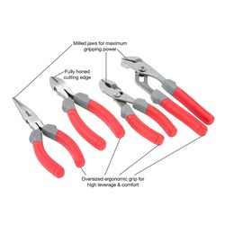 GreatNeck 4 pc Drop Forged Steel Adjustable Pliers Set