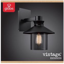Globe Electric Westminster 1-Light Black Vintage Wall Sconce