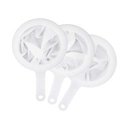 HIC Kitchen White Nylon/Plastic Mesh Strainer