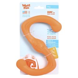 West Paw Zogoflex For Dog Orange Plastic Bumi Tug Toy Small 1 pk