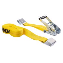Keeper 2 in. W X 27 ft. L Yellow Tie Down w/Ratchet 3333 lb 1 pk