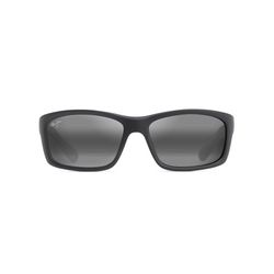 Maui Jim Kanaio Coast Sunglasses Unisex Matte Soft Black/White/Blue Frame Neutral Grey Lens Polarize