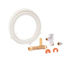 SharkBite 1/2 in. Push Fit X 1/2 in. D Push to Fit 10 ft. Brass Ice Maker Supply Line Kit