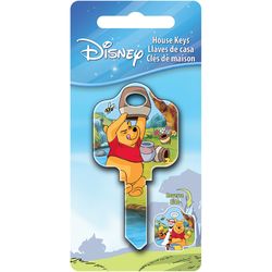 HILLMAN Disney Winnie The Pooh House Key Blank 68 Single For Schlage Locks Multicolored