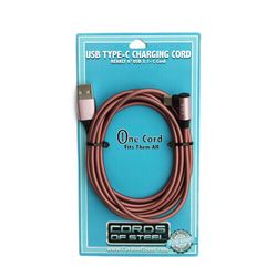 Cords of Steel One Cord 6 ft. L Charging Cable 1 pk