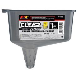 Wilmar Clear 5.8 in. H Polypropylene 2 pt Funnel