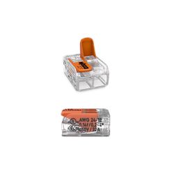 WAGO 2 Port Lever Wire Connector 10 pk