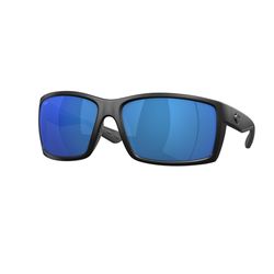 Costa Reefton Sunglasses Men's Blackout Frame Blue Mirror 580P Lens Polarized