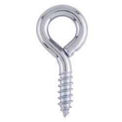 Ace 9/32 in. D X 2-1/8 in. L Zinc-Plated Steel Screw Eye 140 lb. cap. 3 pk