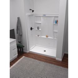 Delta Classic 500 73.25 in. H X 30 in. W X 60 in. L White Shower Surround