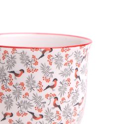 Chive Liberte 3.25 in. D Ceramic Succulent Pot Red Birds