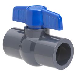 Homewerks 3/4 in. PVC Slip Ball Valve Full Port T-Handle For Potable Water