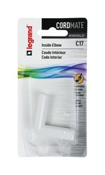 Legrand CordMate 1.63 in. L Inside Elbow 1 pk