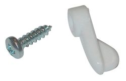 Barton Kramer White Nylon Screen Clip For 1 pk