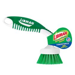 Libman 2 in. W Hard Bristle 4 in. Plastic/Rubber Handle Kitchen Brush
