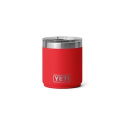 YETI Rambler 10 oz Rescue Red BPA Free Ceramic Lined Stackable Lowball Tumbler with MagSlider Lid