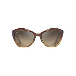 Maui Jim Lotus Sunglasses Women's Chocolate Fade Frame HCL Bronze Lens Polarized
