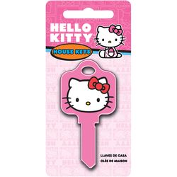 HILLMAN Hello Kitty House/Office Key Blank 68 Single For Schlage Locks Pink