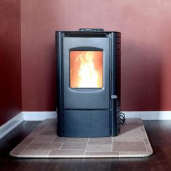 Cleveland Iron Works EPA Certified 800 sq ft Wood Pellet Stove 18 lb. cap. Hopper