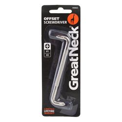 GreatNeck #1 and #2 Phillips Offset Screwdriver 1 pk