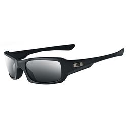 Oakley SI Fives Squared Sunglasses Unisex Matte Black Frame Gray Lens