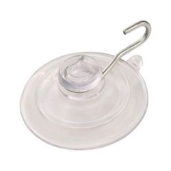Hillman Medium Nickel Plated Clear Metal/Plastic 2 in. L Cup Hook 3 lb 1 pk