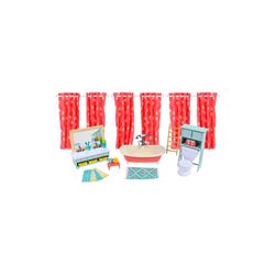 Sunny Days Honey Bee Acres Bathroom Doll House Multicolored 30 pc