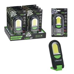 LitezAll 300 lm Black LED Rechargeable Work Light