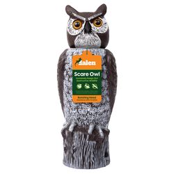 Dalen Scarecrow Rotating-Head Owl Animal Repellent Decoy For All Pests