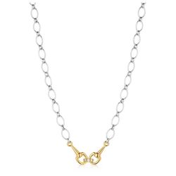Montana Silversmiths Women's AQHA Two-Toned Gold/Silver Necklace