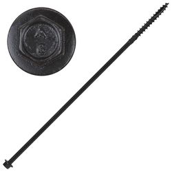 Screw Products, Inc. YUKON #16 in. X 10 in. L Hex Black Steel Lag Screw 50 pk