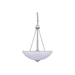 Canarm New Yorker Brushed Pewter Silver 3 lights Chandelier