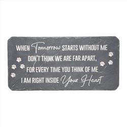 Pavilion Stones with Stories Gray Cement/Stone 7.75 in. H X 16 in. L X 0.75 in. W Pet Bereavement St