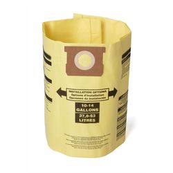 CRAFTSMAN 2 in. L X 9.5 in. W Wet/Dry Vac Filter Bag 10-14 gal 2 pc