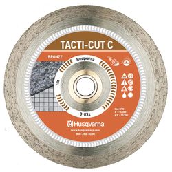 Husqvarna Tacti-Cut Dri Disc 4-1/2 in. D X 7/8 in. Steel Continuous Rim Diamond Saw Blade 1 pk