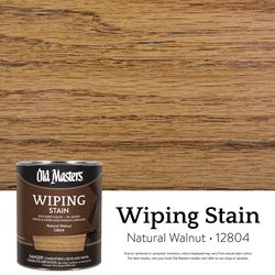 Old Masters Semi-Transparent Natural Walnut Oil-Based Wiping Stain 1 qt