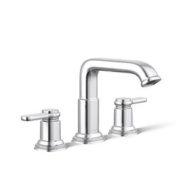 Kohler Envelu Polished Chrome Modern Widespread Bathroom Sink Faucet 8 in.