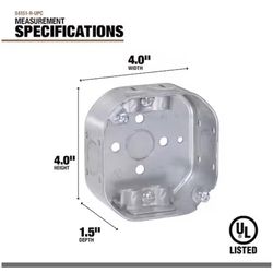 Southwire Old Work Octagon Steel Electrical Box