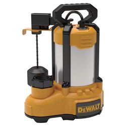 Dewalt 1 HP 7000 gph Stainless Steel Vertical Float Switch AC Submersible Sump Pump 10 ft/min