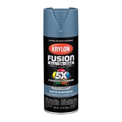 Krylon Fusion All-In-One Matte Worn Denim All-In-One Spray Paint 12 oz