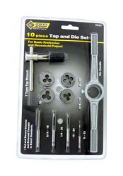 Steel Grip SAE 6-32, 10-24, 1/4-20, 5/16-18 Tap and Die Set
