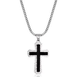 Montana Silversmiths Men's Cast Your Worries Cross Necklace