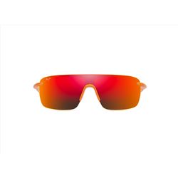 Maui Jim Palulu Sunglasses Unisex Matte Orange Frame Hawaii Lava Lens Polarized